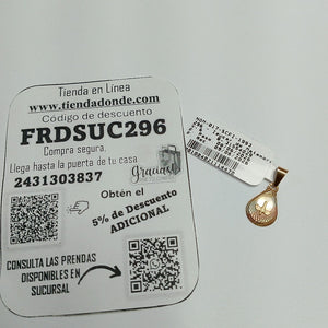 MEDALLA RELIGIOSA ORO 10 K 0.3 GRMS (SEMINUEVO)