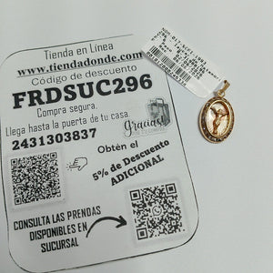 K1 1,00 GRMS 14 K ESPECIFICACIONES COMPLEMENTARIAS MEDALLA RELIGIOSA CRISTO (SEMINUEVO)