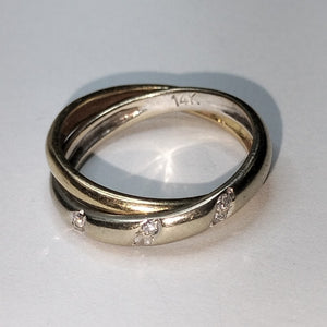 ARGOLLA ORO, ORO BLANCO 14 K 3.9 GRMS (SEMINUEVO)