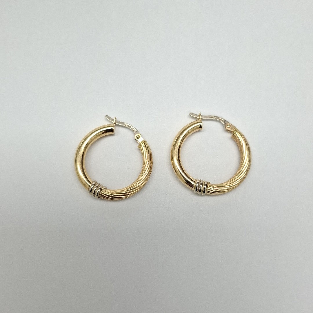 ARRACADAS PAR ORO 14 K 2,60 GRMS (SEMINUEVO)