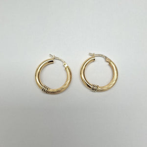 ARRACADAS PAR ORO 14 K 2,60 GRMS (SEMINUEVO)