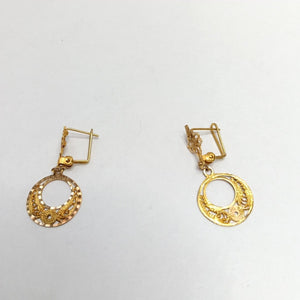 ARETES PAR ORO 8 K 2,40 GRMS (SEMINUEVO)