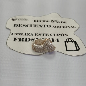 HUGGIES C/CIRCONIAS PLATA .925 5.4 GR (NUEVO)