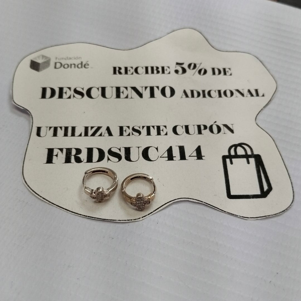 ARRACADAS C/CIRCONIAS PLATA .925 1.9 GR (NUEVO)