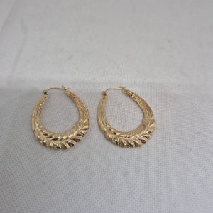 ARRACADAS PAR ORO 14 K 5.2 GRMS (SEMINUEVO)