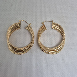 ARRACADAS PAR ORO 14 K 6.8 GRMS (SEMINUEVO)