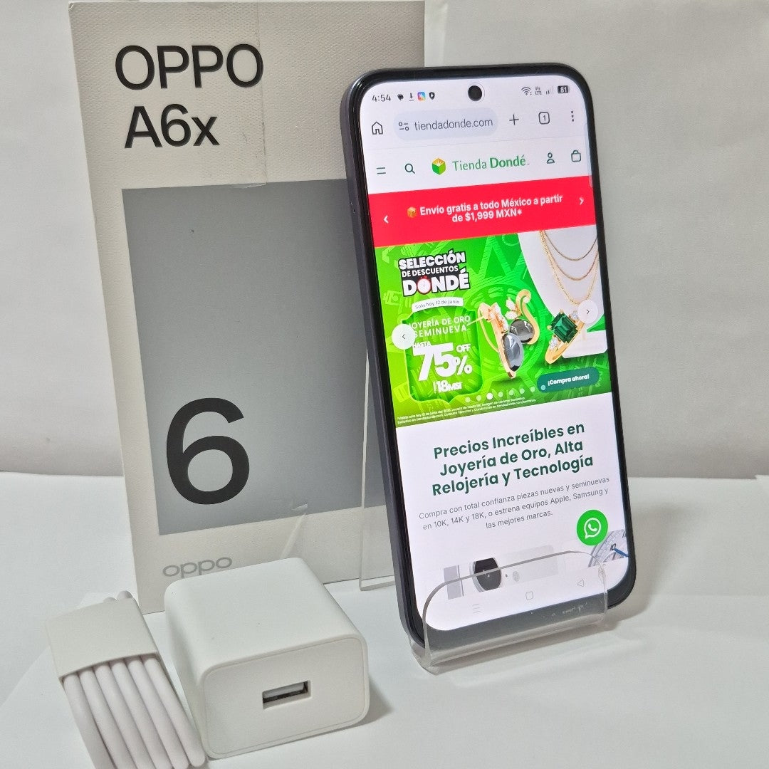 CELULAR OPPO A6X CPH2819 (2025) 128 GB 4 GB RAM (SEMINUEVO)