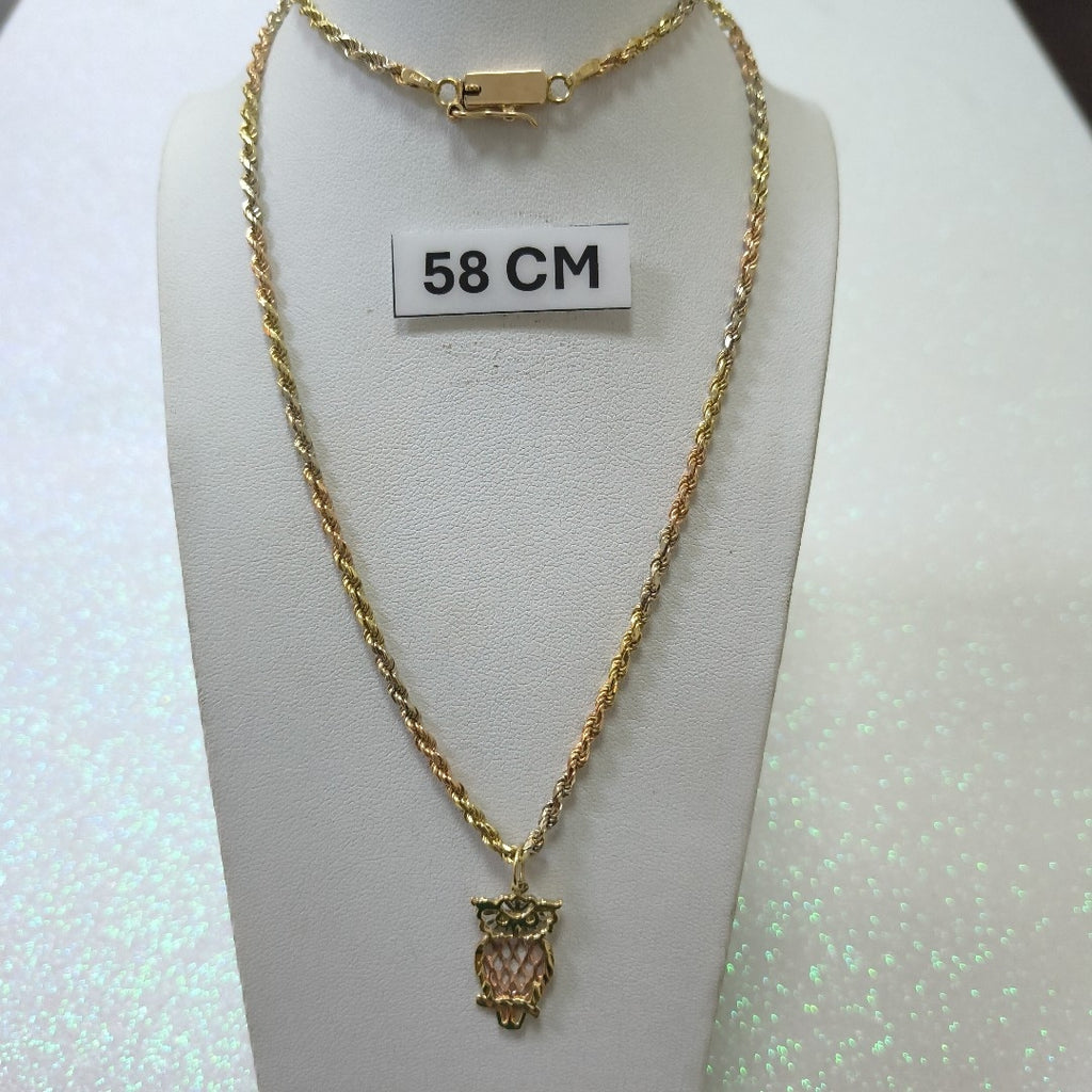 CADENA, DIJE ORO 14 K 16.6 GRMS (SEMINUEVO)