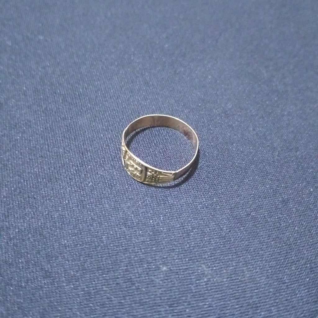 ANILLO DE GRADUACIÓN ORO 10 K 1,00 GRMS (SEMINUEVO)