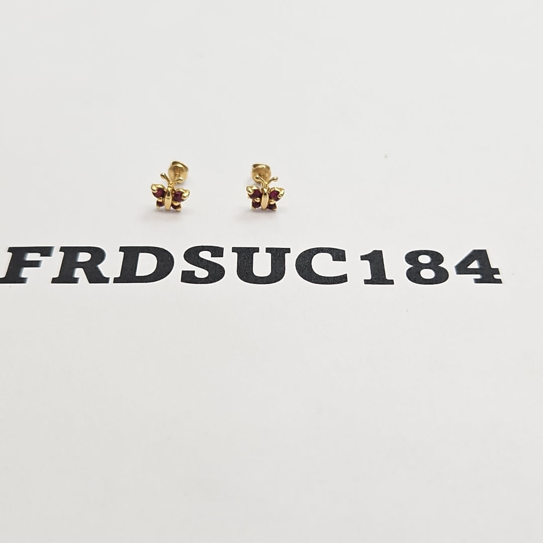 BROQUELES PAR ORO 14 K 0,60 GRMS (SEMINUEVO)