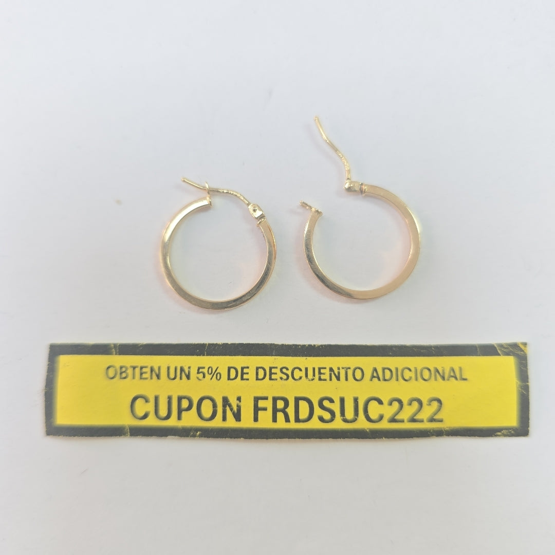 ARRACADAS PAR ORO 14 K 0.9 GRMS (SEMINUEVO)