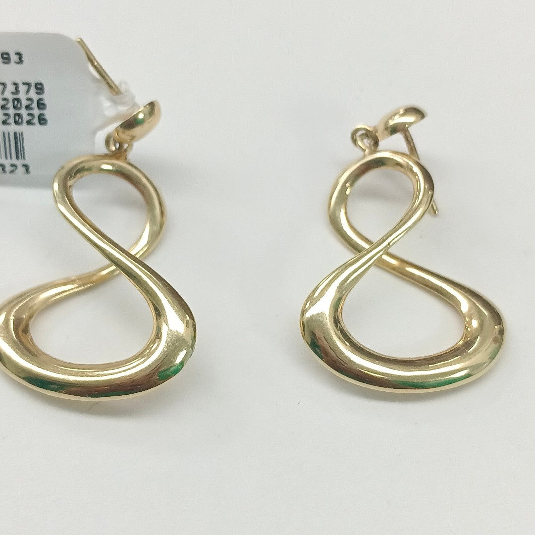 ARETES PAR ORO 14 K 4,00 GRMS (SEMINUEVO)