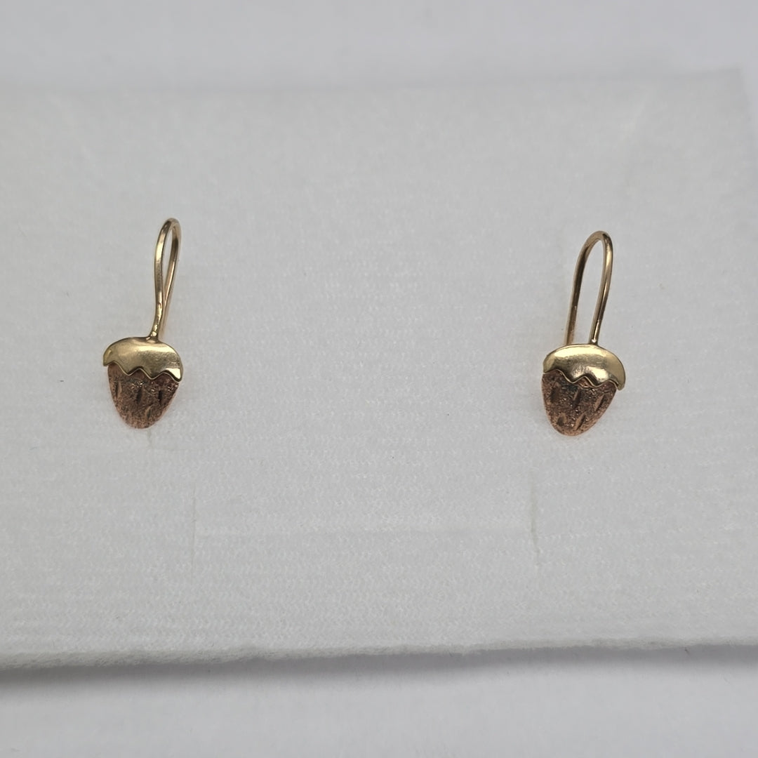 ARETES PAR ORO 14 K 1 GRMS (SEMINUEVO)