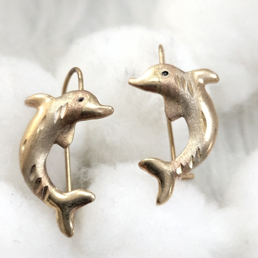 ARETES PAR ORO 10 K 1.1 GRMS (SEMINUEVO)
