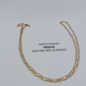 CADENA ORO COMBINADO 14 K 8,40 GRMS (SEMINUEVO)