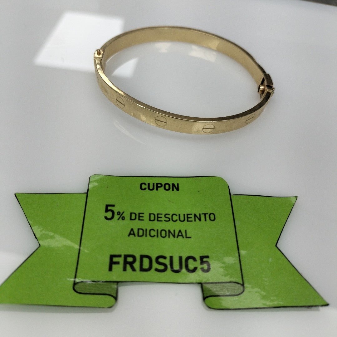 BRAZALETE ORO 14 K 9.8 GRMS (SEMINUEVO)
