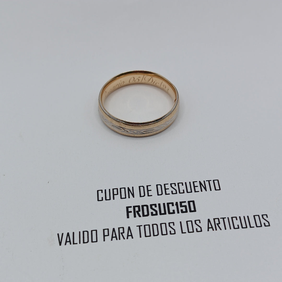 ARGOLLA ORO 10 K 3,70 GRMS (SEMINUEVO)