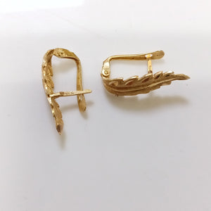 ARETES PAR ORO 14 K 2.6 GRMS (SEMINUEVO)