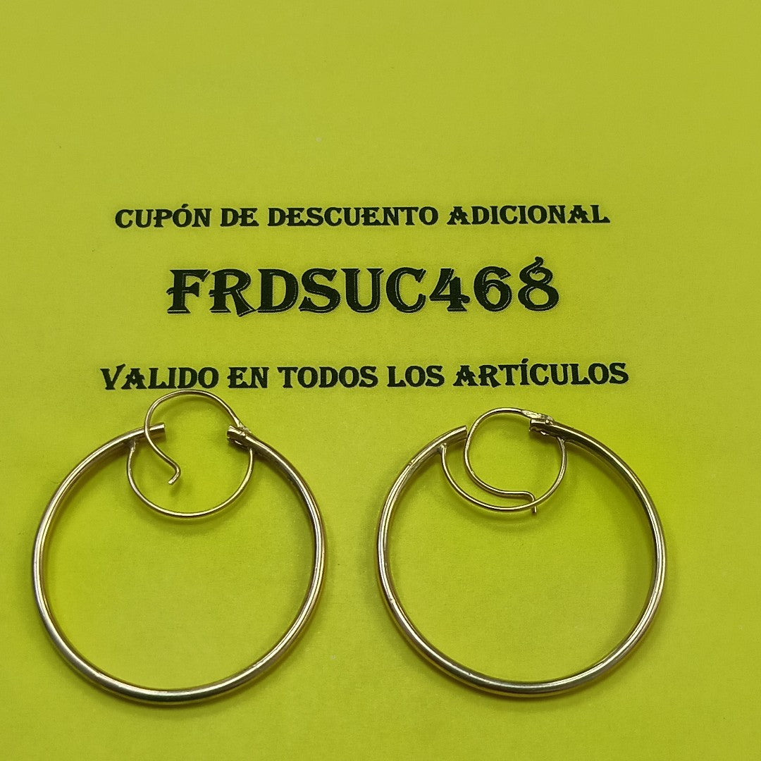 ARRACADAS PAR ORO 10 K 6.1 GRMS (SEMINUEVO)