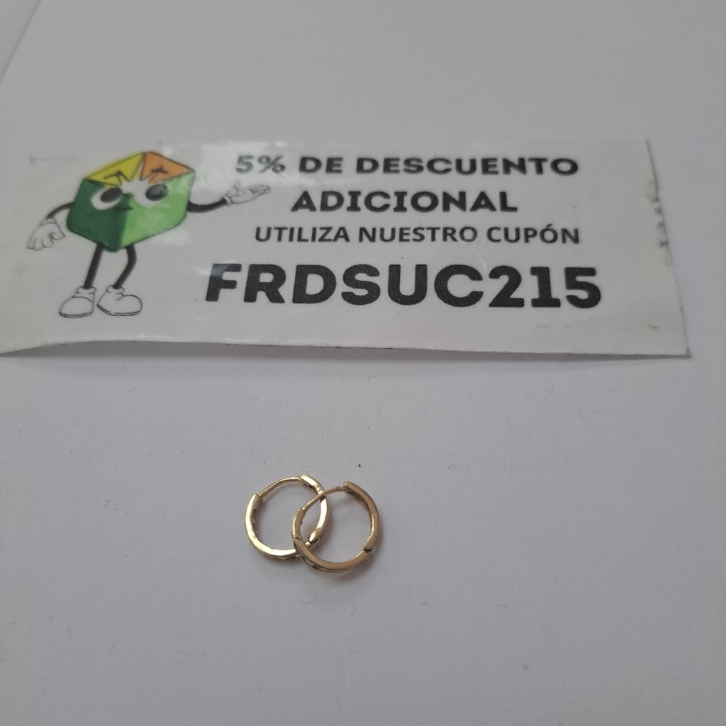 ARRACADAS PAR ORO 10 K 1,10 GRMS (SEMINUEVO)