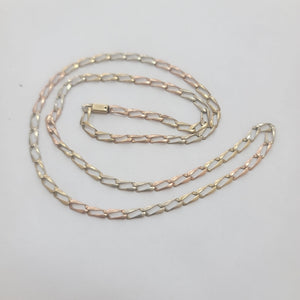 CADENA ORO, ORO COMBINADO 10 K 9.3 GRMS (SEMINUEVO)
