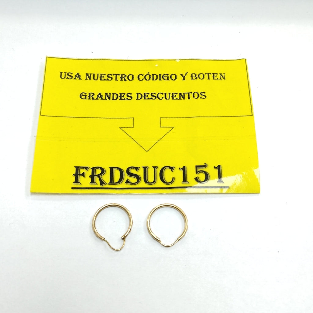 ARRACADAS PAR ORO 10 K 1.2 GRMS (SEMINUEVO)