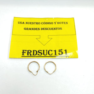 ARRACADAS PAR ORO 10 K 1.2 GRMS (SEMINUEVO)