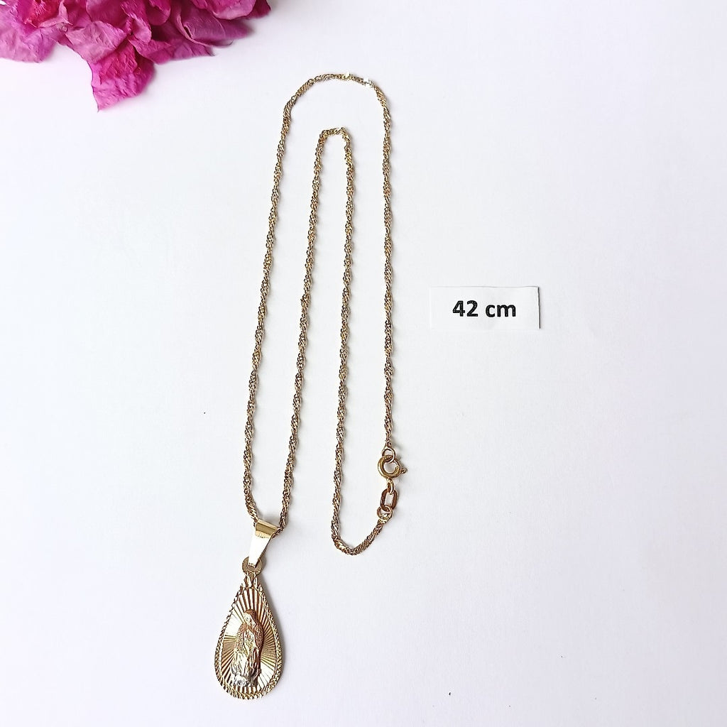 CADENA,MEDALLA PERSONAL ORO 10 K 3,70 GRMS (SEMINUEVO)