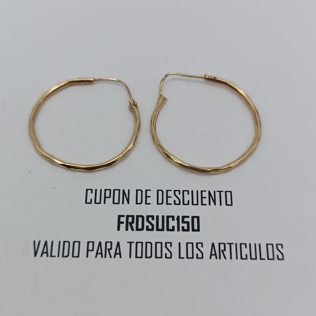 ARRACADAS PAR ORO 14 K 2,10 GRMS (SEMINUEVO)