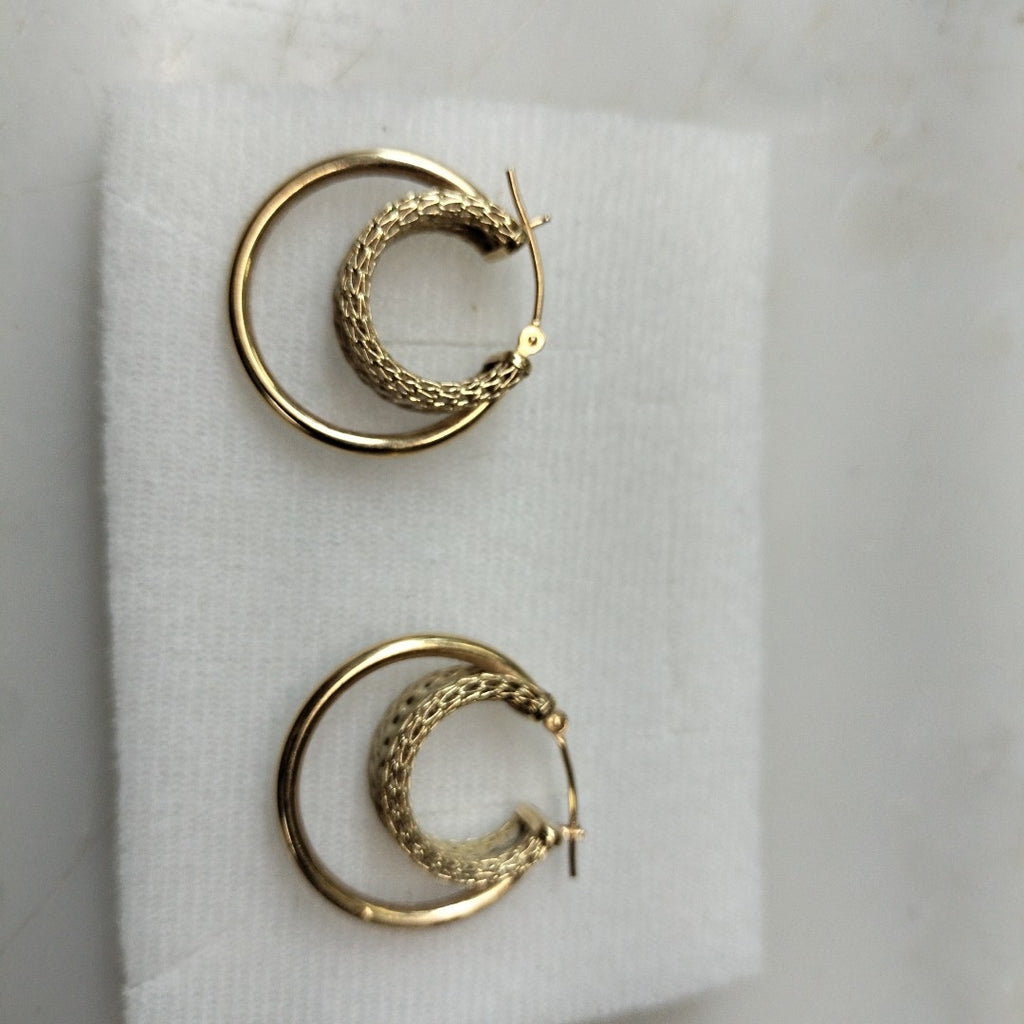 ARRACADAS PAR ORO 14 K 3.7 GRMS (SEMINUEVO)