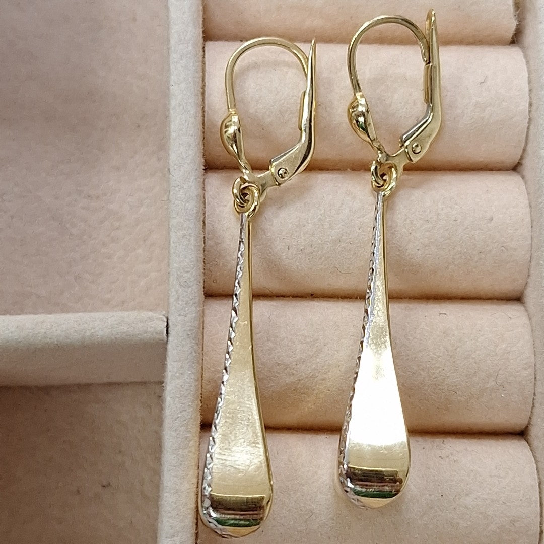 ARETES PAR ORO 14 K 2,70 GRMS (SEMINUEVO)