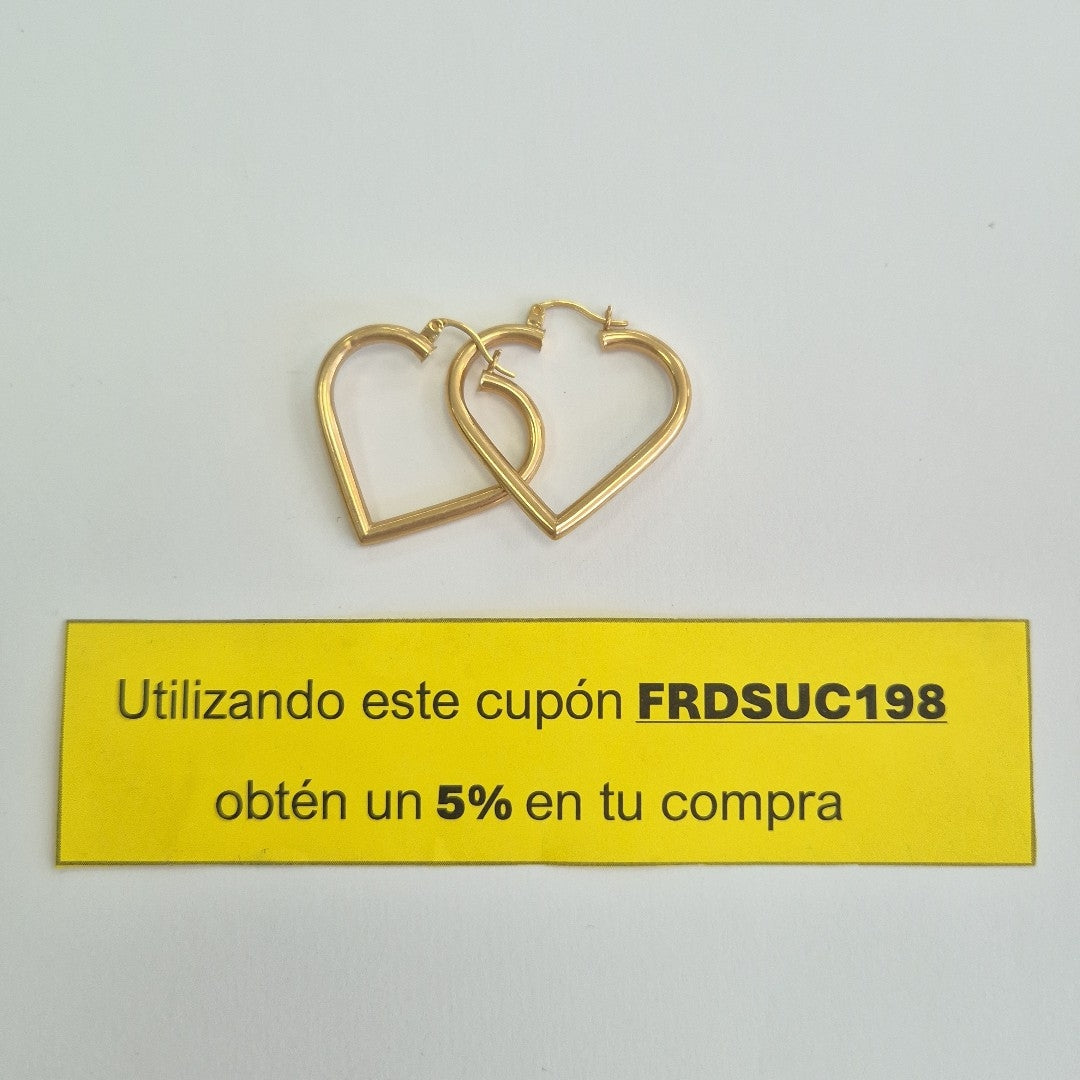 ARRACADAS PAR ORO 14 K 3,00 GRMS (SEMINUEVO)