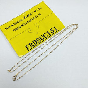 CADENA ORO 14 K 2.4 GRMS (SEMINUEVO)