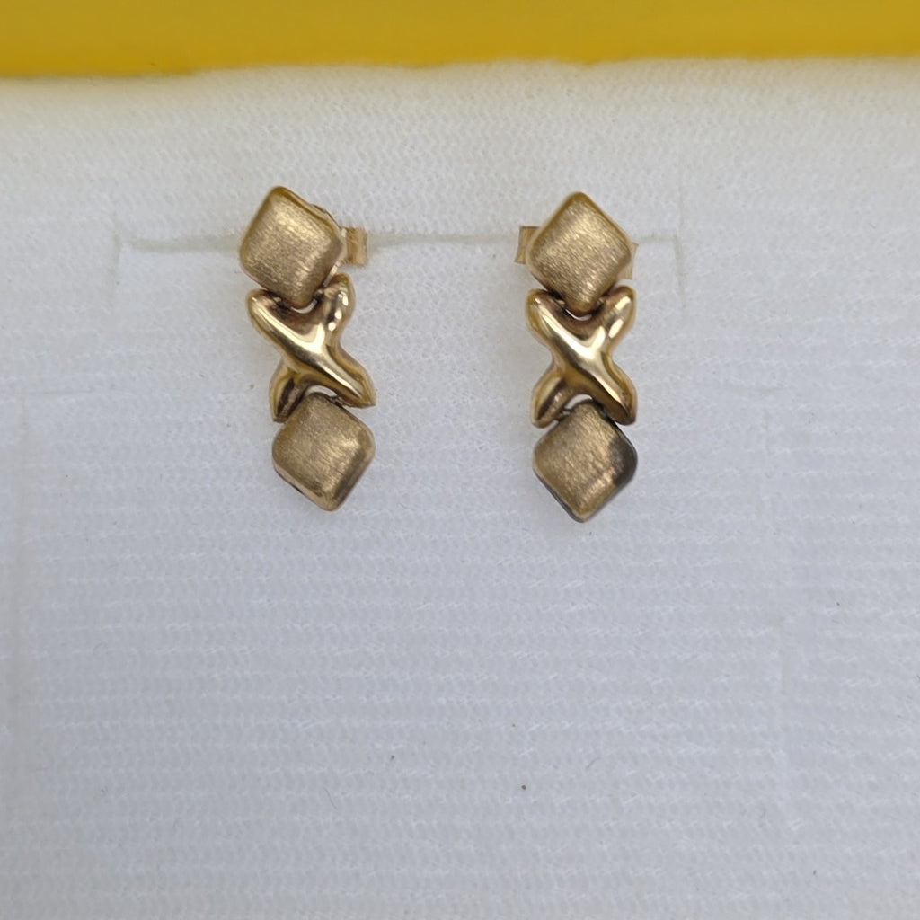 ARETES PAR ORO 14 K 1,70 GRMS (SEMINUEVO)