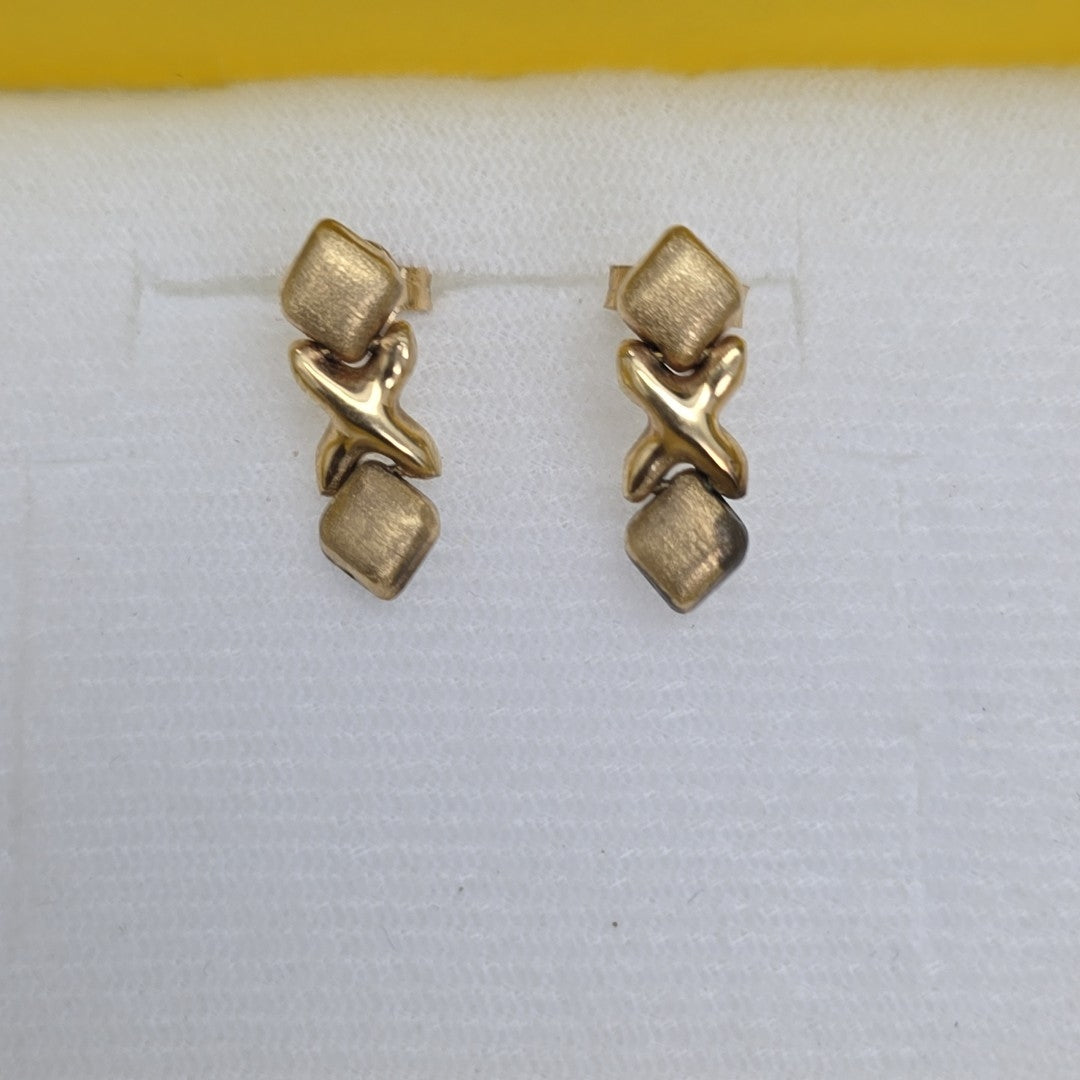ARETES PAR ORO 14 K 1,70 GRMS (SEMINUEVO)