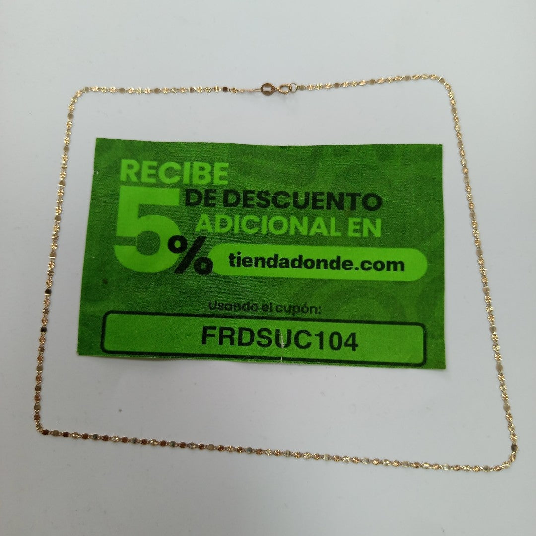 CADENA ORO 10 K 1.2 GRMS (SEMINUEVO)