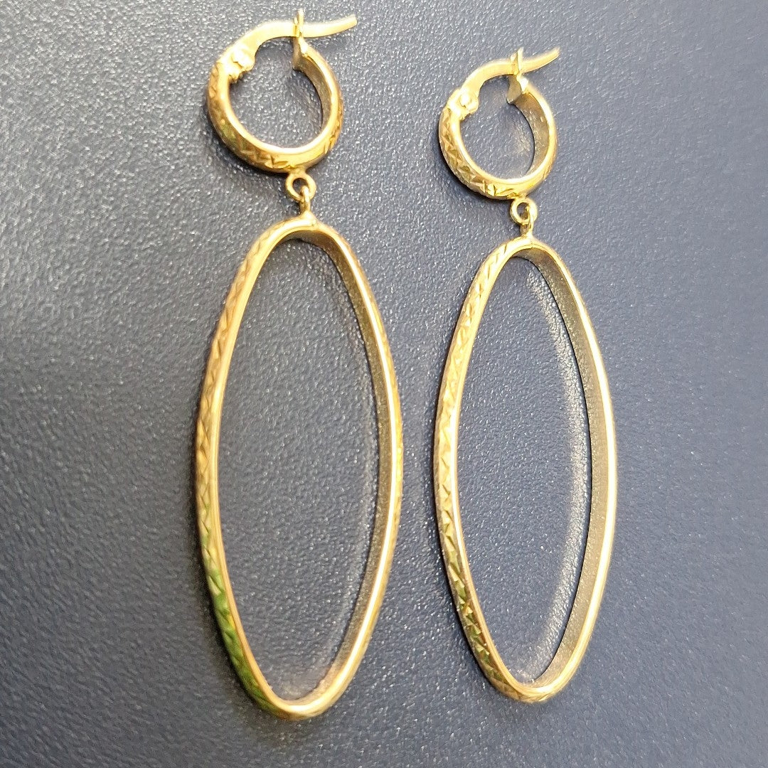 ARETES PAR ORO 14 K 2,50 GRMS (SEMINUEVO)