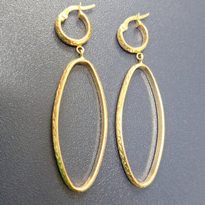 ARETES PAR ORO 14 K 2,50 GRMS (SEMINUEVO)