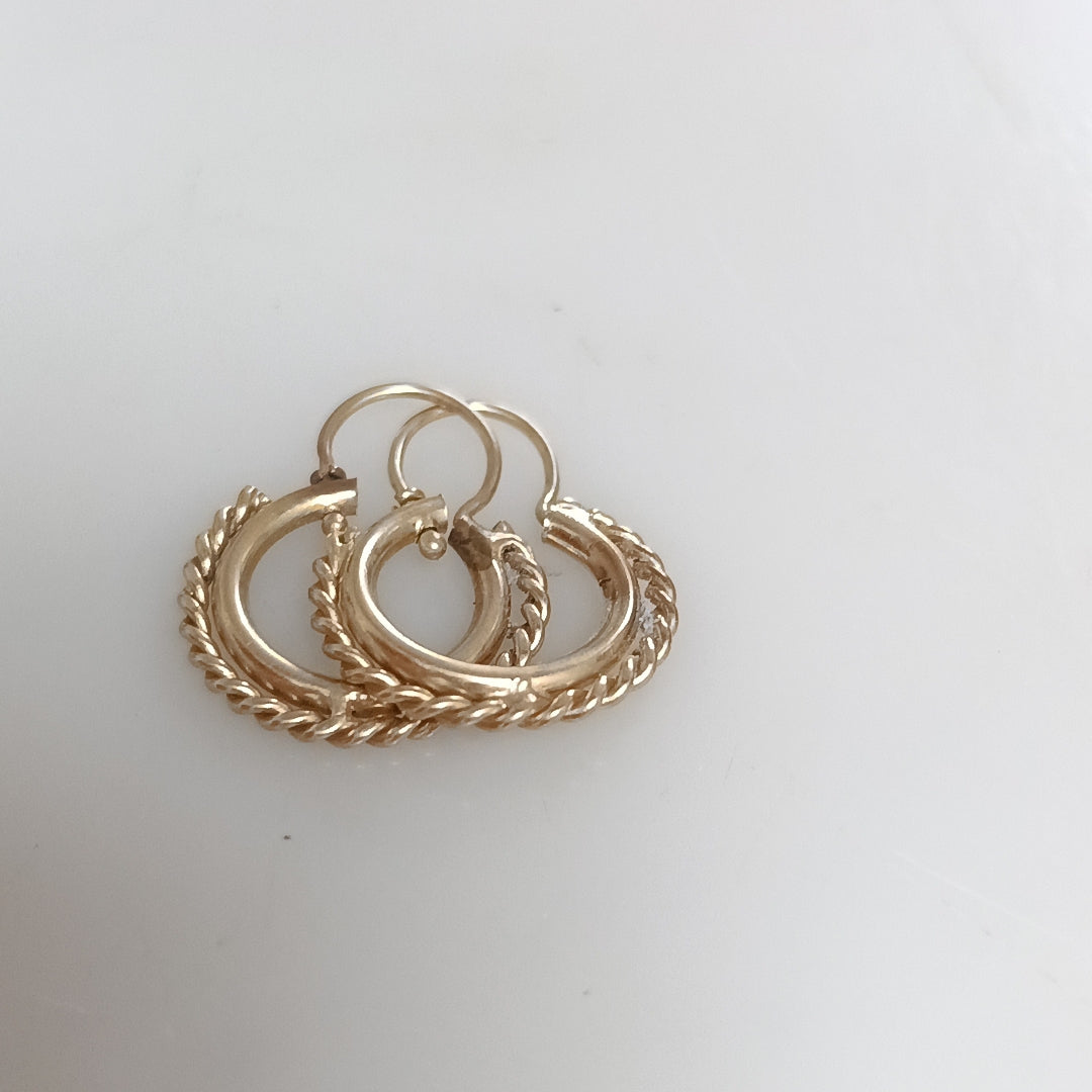 ARETES PAR ORO 10 K 2.1 GRMS (SEMINUEVO)
