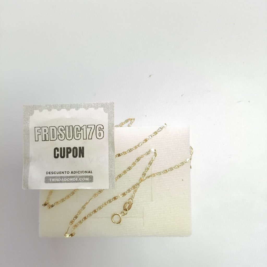 CADENA ORO COMBINADO 10 K 1.6 GRMS (SEMINUEVO)