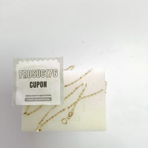 CADENA ORO COMBINADO 10 K 1.6 GRMS (SEMINUEVO)