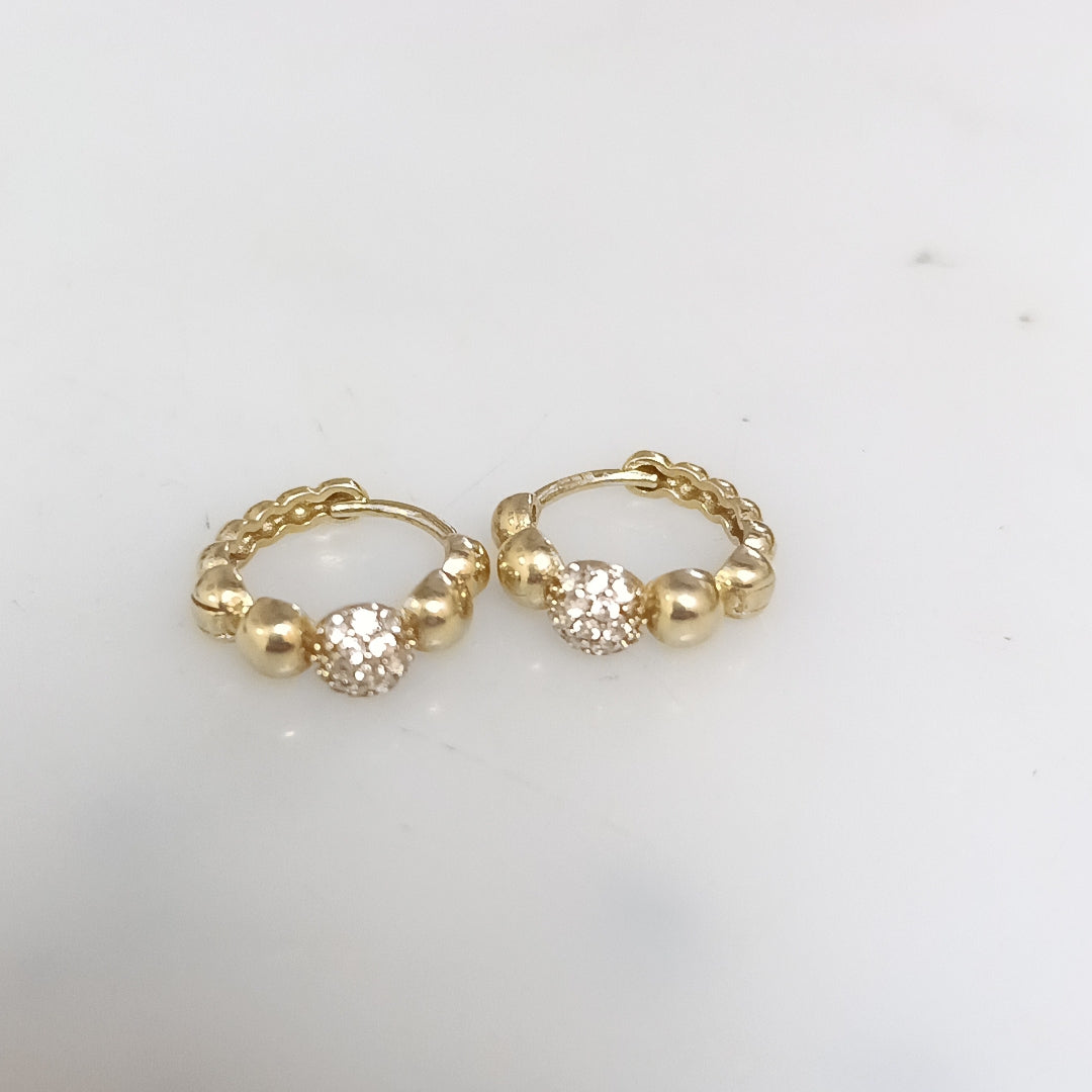 ARETES PAR ORO 10 K 2.1 GRMS (SEMINUEVO)