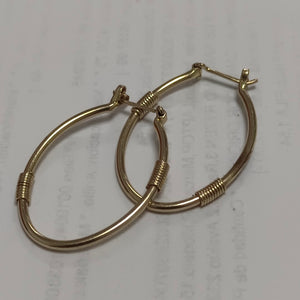 ARRACADAS PAR ORO 14 K 3,00 GRMS (SEMINUEVO)