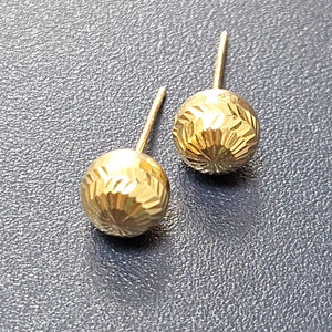 BROQUELES PAR ORO 14 K 1,30 GRMS (SEMINUEVO)