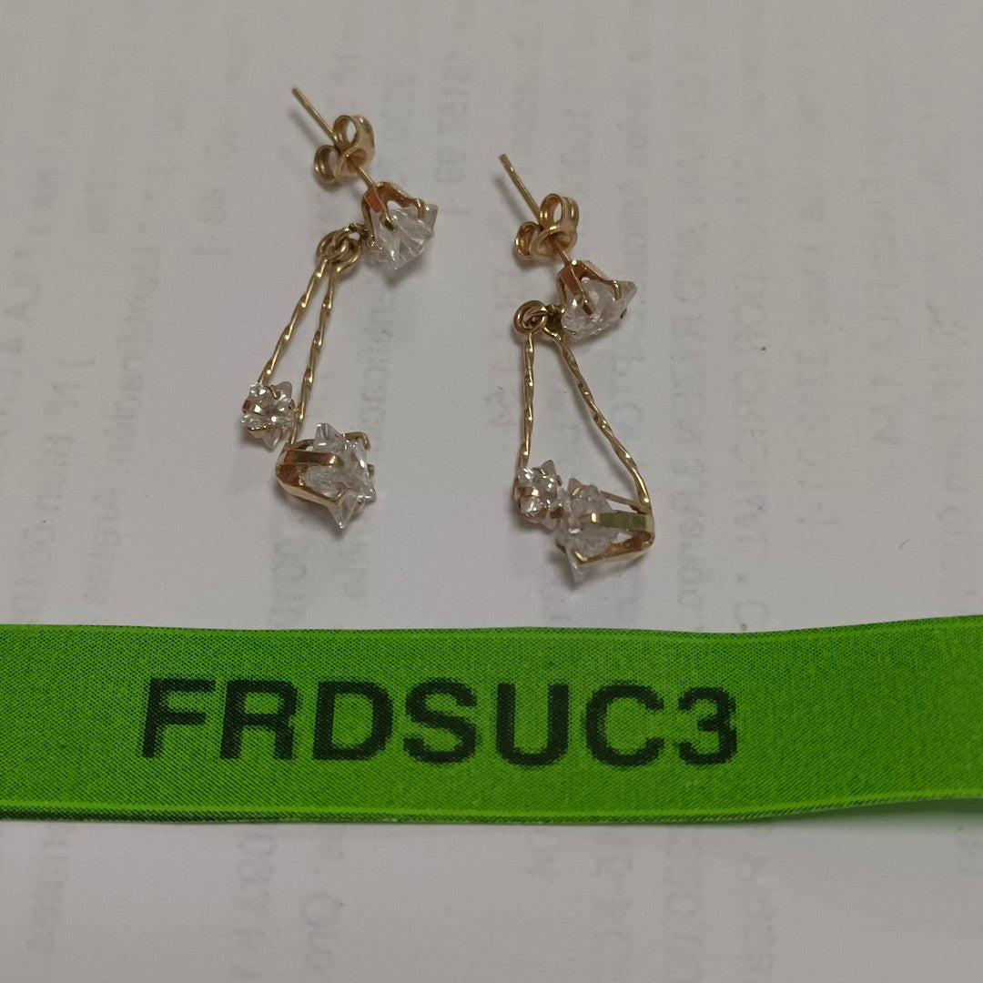 ARETES PAR ORO 14 K 1,80 GRMS (SEMINUEVO)