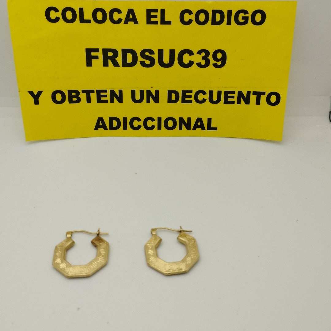 ARRACADAS PAR ORO 10 K 2 GRMS (SEMINUEVO)