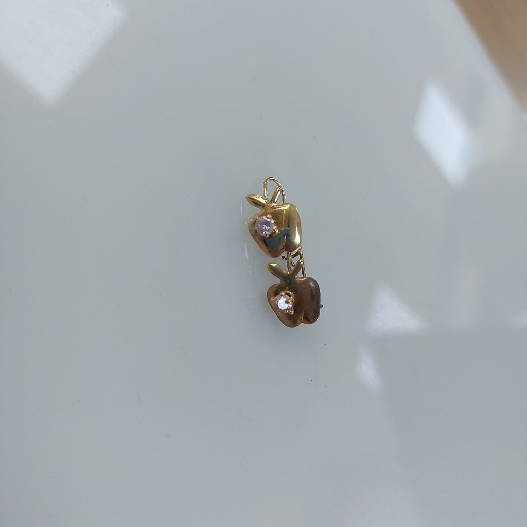 ARETES PAR ORO 8 K 0.9 GRMS (SEMINUEVO)