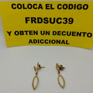 ARETES PAR ORO 14 K 3.5 GRMS (SEMINUEVO)