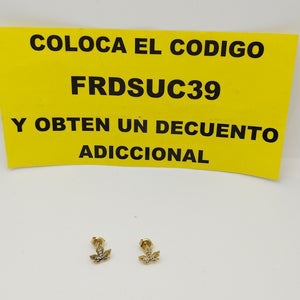 ARETES PAR ORO 14 K 1.2 GRMS (SEMINUEVO)