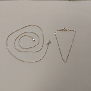 CADENA, PULSERA PLATA 5.5 GRMS (SEMINUEVO)